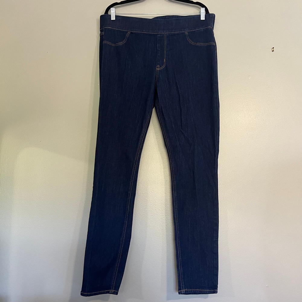 Old Navy Mid-Rise Wow Jegging Dark Indigo Rinse Skinny Jeans 16 Long minimal